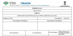 Form 16 TRACES